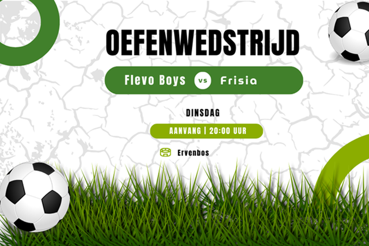 Oefenwedstrijd Flevo Boys 1 tegen Frisia 1