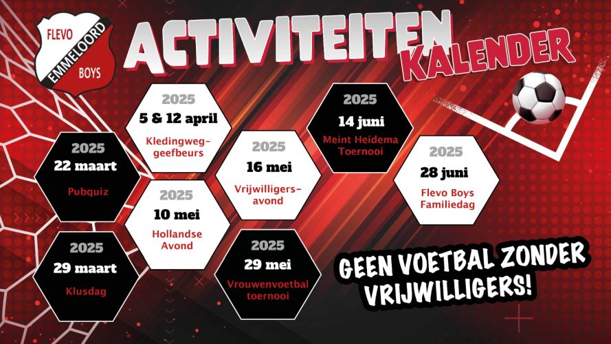 Leuke activiteiten bij onze voetbalvereniging!