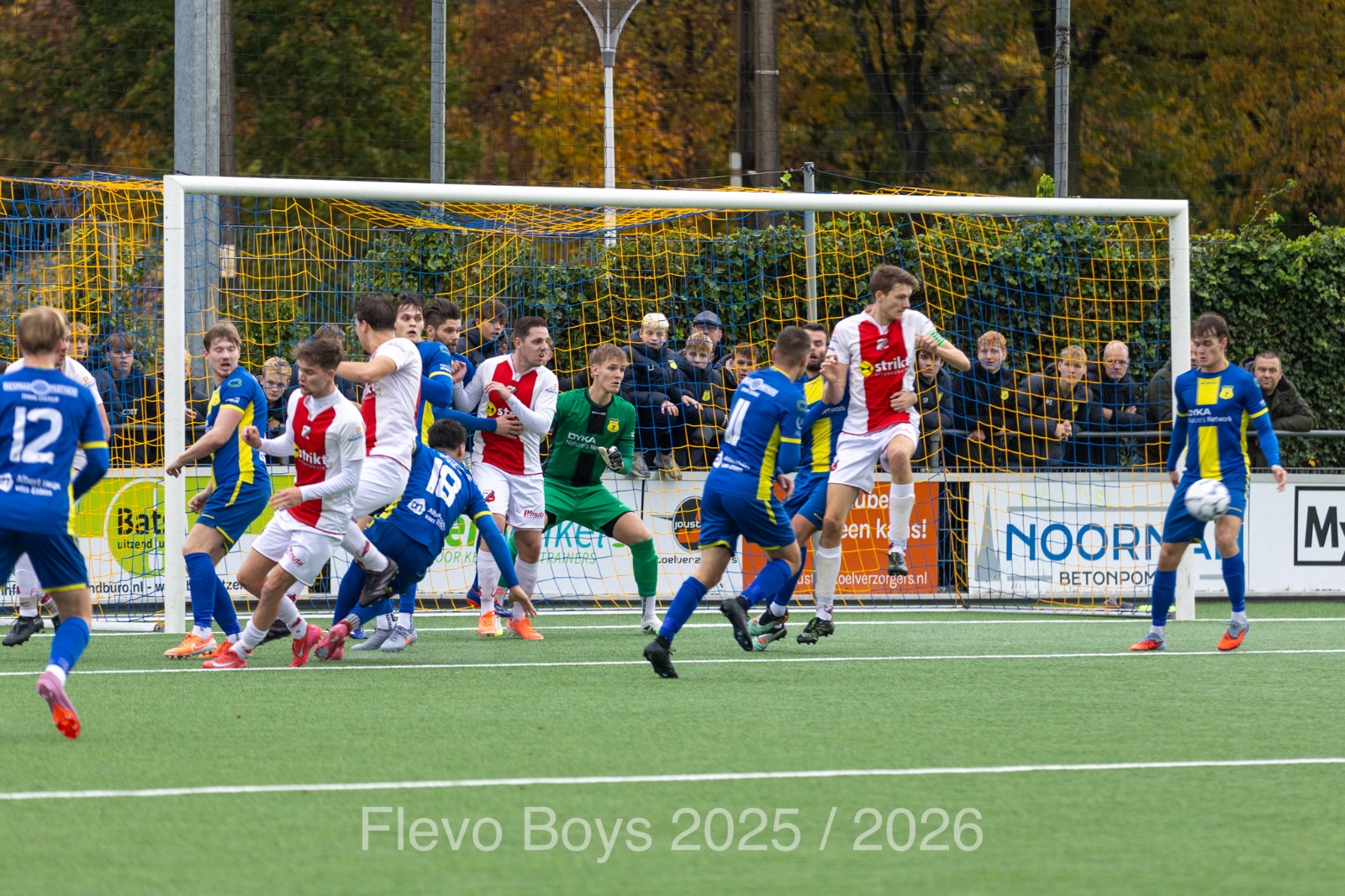 Spannende wedstrijd tussen d’Olde Veste’54 en Flevo Boys