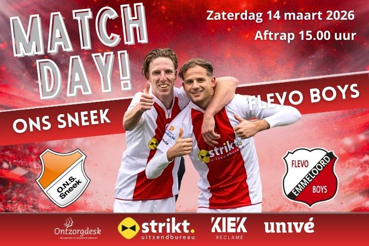 Voorbeschouwing ONS Sneek – Flevo Boys