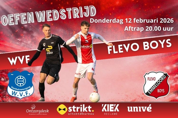 Oefenwedstrijd tegen WVF