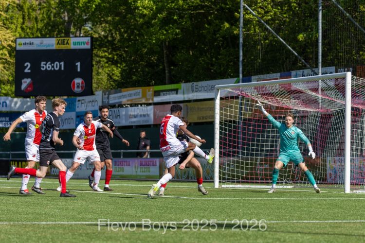 Flevo Boys laat voor de tweede week op rij kostbare punten liggen.