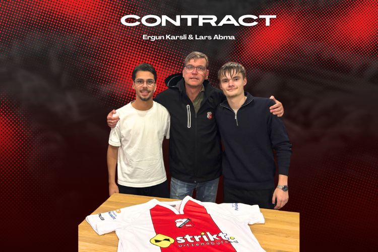 Lars Abma en Ergun Karsli maken de stap naar de eerste selectie van Flevo Boys