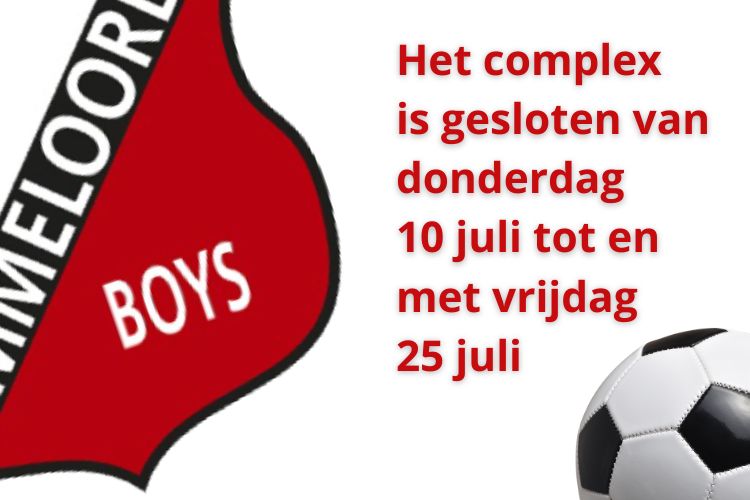 Voetbalcomplex gesloten