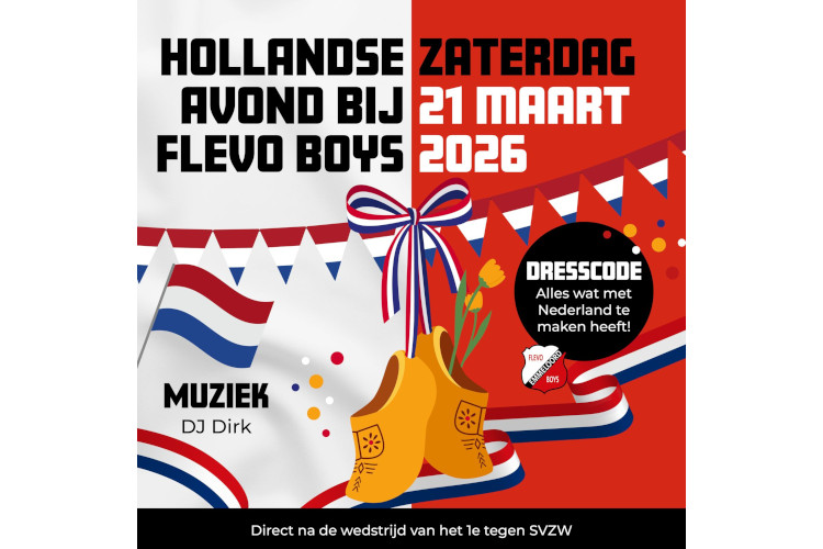 Hollandse Avond bij Flevo Boys!