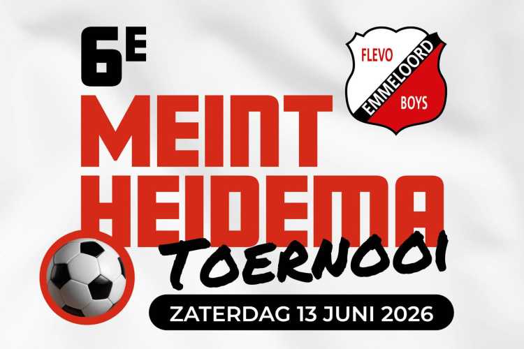 Vrijwilligers gezocht voor ons Meint Heidema Toernooi op zaterdag 13 juni!