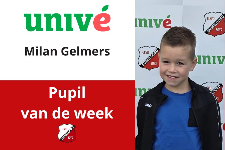 Pupil van de week: Milan Gelmers
