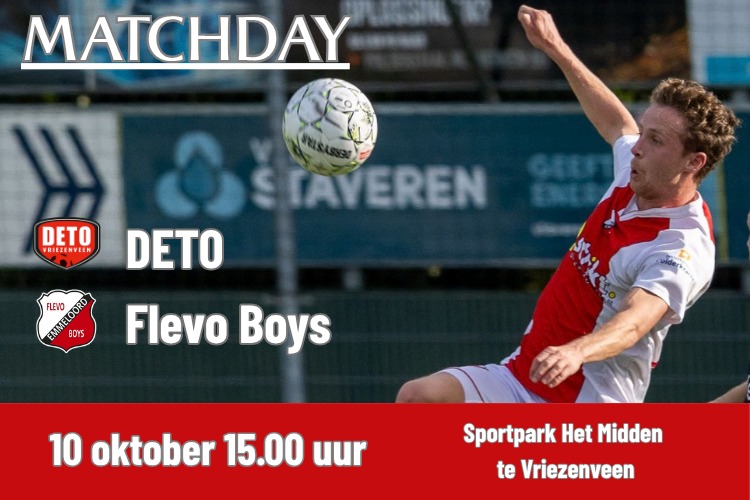 Voorbeschouwing DETO – Flevo Boys